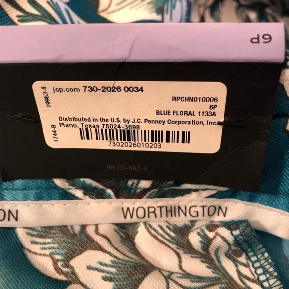 Floral Blue Women's Pants - Picture 4 of 16